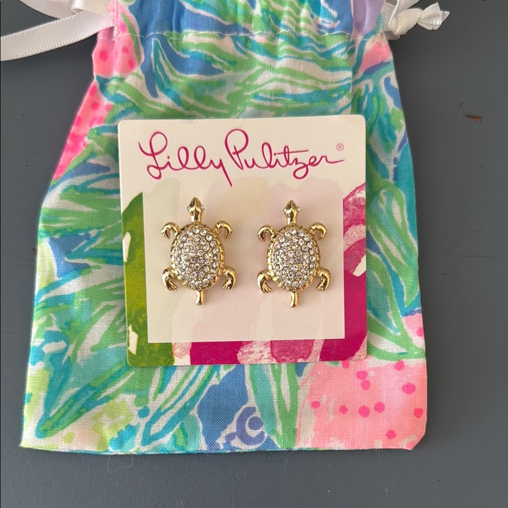 Lilly Pulitzer Turtle Earrings